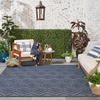 image:imageNourison Home Versatile Ivory White 3 x 5 Area Rug  Easy Clean Non Shedding Bed Room Living Room Dining Room Kitchen 3 x 5Navy Blue