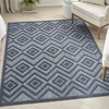 image:imageNourison Home Versatile Ivory White 3 x 5 Area Rug  Easy Clean Non Shedding Bed Room Living Room Dining Room Kitchen 3 x 5Navy Blue