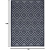 image:imageNourison Home Versatile Ivory White 3 x 5 Area Rug  Easy Clean Non Shedding Bed Room Living Room Dining Room Kitchen 3 x 5Navy Blue