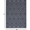 image:imageNourison Home Versatile Ivory White 3 x 5 Area Rug  Easy Clean Non Shedding Bed Room Living Room Dining Room Kitchen 3 x 5Navy Blue