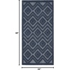 image:imageNourison Home Versatile Ivory White 3 x 5 Area Rug  Easy Clean Non Shedding Bed Room Living Room Dining Room Kitchen 3 x 5Navy Blue