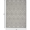 image:imageNourison Home Versatile Ivory White 3 x 5 Area Rug  Easy Clean Non Shedding Bed Room Living Room Dining Room Kitchen 3 x 5Silver Grey