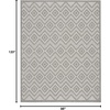 image:imageNourison Home Versatile Ivory White 3 x 5 Area Rug  Easy Clean Non Shedding Bed Room Living Room Dining Room Kitchen 3 x 5Silver Grey