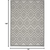 image:imageNourison Home Versatile Ivory White 3 x 5 Area Rug  Easy Clean Non Shedding Bed Room Living Room Dining Room Kitchen 3 x 5Silver Grey