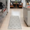 image:imageNourison Home Versatile Ivory White 3 x 5 Area Rug  Easy Clean Non Shedding Bed Room Living Room Dining Room Kitchen 3 x 5Silver Grey