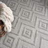 image:imageNourison Home Versatile Ivory White 3 x 5 Area Rug  Easy Clean Non Shedding Bed Room Living Room Dining Room Kitchen 3 x 5Silver Grey