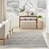 image:imageNourison Home Versatile Ivory White 3 x 5 Area Rug  Easy Clean Non Shedding Bed Room Living Room Dining Room Kitchen 3 x 5Silver Grey