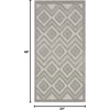image:imageNourison Home Versatile Ivory White 3 x 5 Area Rug  Easy Clean Non Shedding Bed Room Living Room Dining Room Kitchen 3 x 5Silver Grey