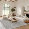 image:imageNourison Home Versatile Ivory White 3 x 5 Area Rug  Easy Clean Non Shedding Bed Room Living Room Dining Room Kitchen 3 x 5Silver Grey