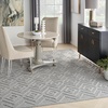 image:imageNourison Home Versatile Ivory White 3 x 5 Area Rug  Easy Clean Non Shedding Bed Room Living Room Dining Room Kitchen 3 x 5Silver Grey