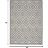 image:imageNourison Home Versatile Ivory White 3 x 5 Area Rug  Easy Clean Non Shedding Bed Room Living Room Dining Room Kitchen 3 x 5Silver Grey