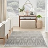 image:imageNourison Home Versatile Ivory White 3 x 5 Area Rug  Easy Clean Non Shedding Bed Room Living Room Dining Room Kitchen 3 x 5Silver Grey