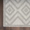 image:imageNourison Home Versatile Ivory White 3 x 5 Area Rug  Easy Clean Non Shedding Bed Room Living Room Dining Room Kitchen 3 x 5Silver Grey
