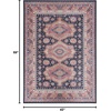 image:imageNourison Home Vintage Home Bohemian Navy 5 x 7 Area Rug Easy Cleaning Non Shedding Bed Room Living Room Dining Room Backyard Deck Patio 5x7Navy