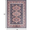 image:imageNourison Home Vintage Home Bohemian Navy 5 x 7 Area Rug Easy Cleaning Non Shedding Bed Room Living Room Dining Room Backyard Deck Patio 5x7Navy