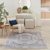 image:imageNourison Home Vintage Home Ivory Red 5 x 7 Area Rug  Easy Clean Non Shedding Bed Room Living Room Dining Room Kitchen 5 x 7Beige Blue