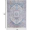 image:imageNourison Home Vintage Home Ivory Red 5 x 7 Area Rug  Easy Clean Non Shedding Bed Room Living Room Dining Room Kitchen 5 x 7Beige Blue