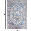image:imageNourison Home Vintage Home Ivory Red 5 x 7 Area Rug  Easy Clean Non Shedding Bed Room Living Room Dining Room Kitchen 5 x 7Beige Blue