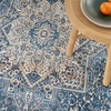 image:imageNourison Home Vintage Home Ivory Red 5 x 7 Area Rug  Easy Clean Non Shedding Bed Room Living Room Dining Room Kitchen 5 x 7Blue