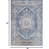image:imageNourison Home Vintage Home Ivory Red 5 x 7 Area Rug  Easy Clean Non Shedding Bed Room Living Room Dining Room Kitchen 5 x 7Blue