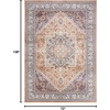 image:imageNourison Home Vintage Home Ivory Red 5 x 7 Area Rug  Easy Clean Non Shedding Bed Room Living Room Dining Room Kitchen 5 x 7Gold
