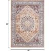 image:imageNourison Home Vintage Home Ivory Red 5 x 7 Area Rug  Easy Clean Non Shedding Bed Room Living Room Dining Room Kitchen 5 x 7Gold