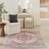 image:imageNourison Home Vintage Home Ivory Red 5 x 7 Area Rug  Easy Clean Non Shedding Bed Room Living Room Dining Room Kitchen 5 x 7Ivory Red