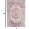 image:imageNourison Home Vintage Home Ivory Red 5 x 7 Area Rug  Easy Clean Non Shedding Bed Room Living Room Dining Room Kitchen 5 x 7Ivory Red