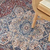 image:imageNourison Home Vintage Home Ivory Red 5 x 7 Area Rug  Easy Clean Non Shedding Bed Room Living Room Dining Room Kitchen 5 x 7Red Blue