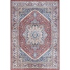 image:imageNourison Home Vintage Home Ivory Red 5 x 7 Area Rug  Easy Clean Non Shedding Bed Room Living Room Dining Room Kitchen 5 x 7Red Blue