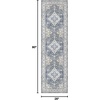 image:imageNourison Home Vintage Home Ivory Red 6 x 9 Area Rug  Easy Clean Non Shedding Bed Room Living Room Dining Room Kitchen 6 x 9Ivory Blue