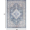 image:imageNourison Home Vintage Home Ivory Red 6 x 9 Area Rug  Easy Clean Non Shedding Bed Room Living Room Dining Room Kitchen 6 x 9Ivory Blue