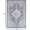 image:imageNourison Home Vintage Home Ivory Red 6 x 9 Area Rug  Easy Clean Non Shedding Bed Room Living Room Dining Room Kitchen 6 x 9Ivory Blue