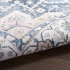 image:imageNourison Home Vintage Home Ivory Red 6 x 9 Area Rug  Easy Clean Non Shedding Bed Room Living Room Dining Room Kitchen 6 x 9Ivory Blue