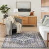 image:imageNourison Home Vintage Home Ivory Red 6 x 9 Area Rug  Easy Clean Non Shedding Bed Room Living Room Dining Room Kitchen 6 x 9Ivory Blue