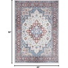 image:imageNourison Home Vintage Home Ivory Red 6 x 9 Area Rug  Easy Clean Non Shedding Bed Room Living Room Dining Room Kitchen 6 x 9Ivory Red