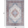 image:imageNourison Home Vintage Home Ivory Red 6 x 9 Area Rug  Easy Clean Non Shedding Bed Room Living Room Dining Room Kitchen 6 x 9Ivory Red