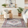 image:imageNourison Home Vintage Home Ivory Red 6 x 9 Area Rug  Easy Clean Non Shedding Bed Room Living Room Dining Room Kitchen 6 x 9Ivory Red