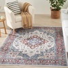 image:imageNourison Home Vintage Home Ivory Red 6 x 9 Area Rug  Easy Clean Non Shedding Bed Room Living Room Dining Room Kitchen 6 x 9Ivory Red