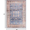 image:imageNourison Home Vintage Home Red 5 x 7 Area Rug  Easy Clean Non Shedding Bed Room Living Room Dining Room Kitchen 5 x 7Blue
