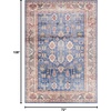 image:imageNourison Home Vintage Home Red 5 x 7 Area Rug  Easy Clean Non Shedding Bed Room Living Room Dining Room Kitchen 5 x 7Blue