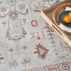 image:imageNourison Home Vintage Home Red 5 x 7 Area Rug  Easy Clean Non Shedding Bed Room Living Room Dining Room Kitchen 5 x 7Ivory