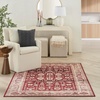 image:imageNourison Home Vintage Home Red 5 x 7 Area Rug  Easy Clean Non Shedding Bed Room Living Room Dining Room Kitchen 5 x 7Red