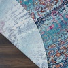image:imageNourison Home Vintage Kashan Ivory 6 x Round Area Rug  Easy Clean Non Shedding Bed Room Living Room Dining Room Kitchen 6 x RoundBlue