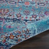 image:imageNourison Home Vintage Kashan Ivory 6 x Round Area Rug  Easy Clean Non Shedding Bed Room Living Room Dining Room Kitchen 6 x RoundBlue