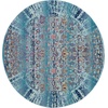 image:imageNourison Home Vintage Kashan Ivory 6 x Round Area Rug  Easy Clean Non Shedding Bed Room Living Room Dining Room Kitchen 6 x RoundBlue
