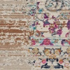 image:imageNourison Home Vintage Kashan Ivory 6 x Round Area Rug  Easy Clean Non Shedding Bed Room Living Room Dining Room Kitchen 6 x RoundIvory