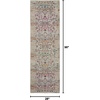image:imageNourison Home Vintage Kashan Ivory 6 x Round Area Rug  Easy Clean Non Shedding Bed Room Living Room Dining Room Kitchen 6 x RoundIvory