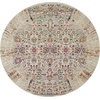 image:imageNourison Home Vintage Kashan Ivory 6 x Round Area Rug  Easy Clean Non Shedding Bed Room Living Room Dining Room Kitchen 6 x RoundIvory