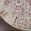 image:imageNourison Home Vintage Kashan Ivory 6 x Round Area Rug  Easy Clean Non Shedding Bed Room Living Room Dining Room Kitchen 6 x RoundIvory